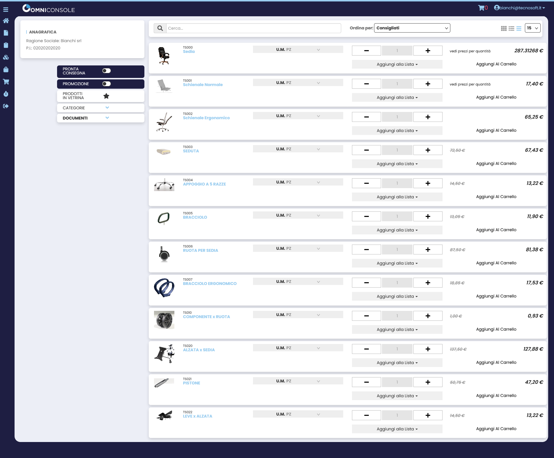 OmniConsole catalogo mobile sempre a disposizione 